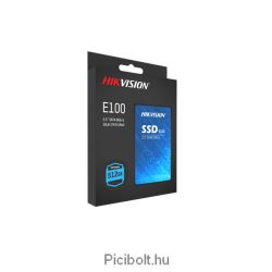 Hikvision SSD 512GB - E100 2,5" (3D TLC, SATA3, r:550 MB/s, w:480 MB/s)