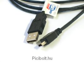 USB mini cable 5pin 1,8m Black