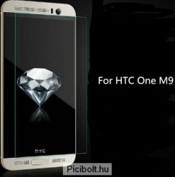 Edzett védő üveg 9H 0.3mm 2.5D hatás HTC One M9